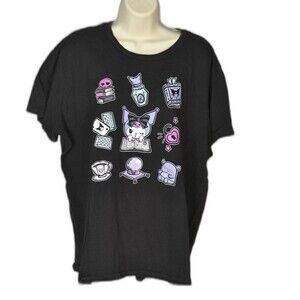 Kuromi by Sanrio Fortune Teller Icons Boyfriend Fit Women's T-Shirt Size XL
